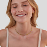 Hushmode - Snake Chain Gold Necklace 4