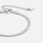 Hushmode - Sarya Snake Chain Silver Bracelet 1