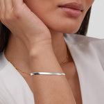 Hushmode - Sarya Snake Chain Silver Bracelet 2