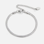 Hushmode - Sarya Snake Chain Silver Bracelet 3