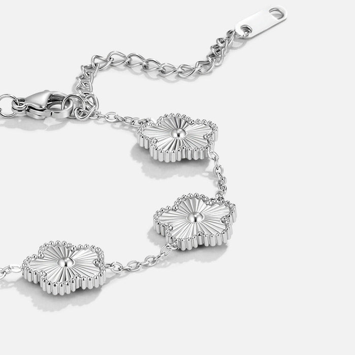 Hushmode - Silver Clover Bracelet