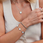 Hushmode - Silver Clover Bracelet 2