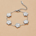 Hushmode - Silver Clover Bracelet 3