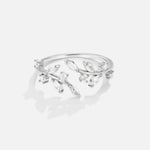 Hushmode - Silver Crystal Vine Ring 1