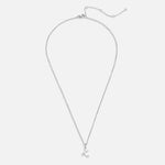 Hushmode - Silver Letter Heart Necklace 5