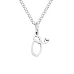 Hushmode - Silver Letter Heart Necklace 20