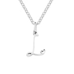 Hushmode - Silver Letter Heart Necklace 17
