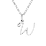 Hushmode - Silver Letter Heart Necklace 28