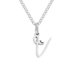 Hushmode - Silver Letter Heart Necklace 27