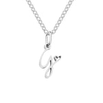 Hushmode - Silver Letter Heart Necklace 13