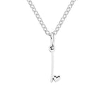 Hushmode - Silver Letter Heart Necklace 15