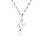 Hushmode - Silver Letter Heart Necklace 12