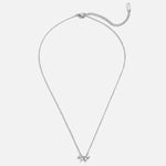 Hushmode - Silver Tiffany Crystal Leaf Pendant Necklace 5