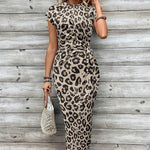 Hushmode - Leopard Print Maxi Dress 4