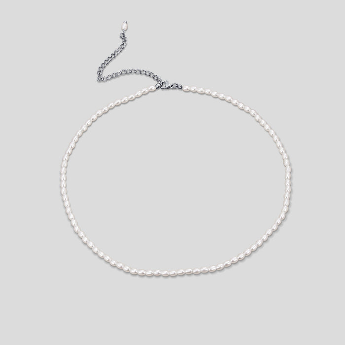 Hushmode - Temi Pearl Silver Necklace