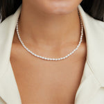 Hushmode - Temi Pearl Silver Necklace 2