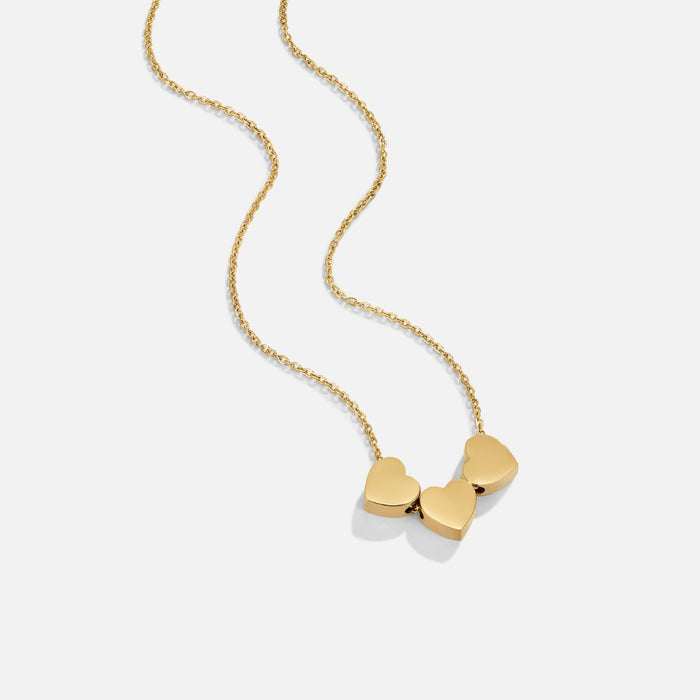 Hushmode - Trio Heart Pendant Necklace