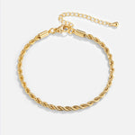 Hushmode - Twisted 18K Gold Bracelet 1