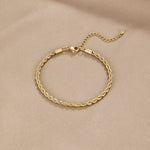 Hushmode - Twisted 18K Gold Bracelet 6