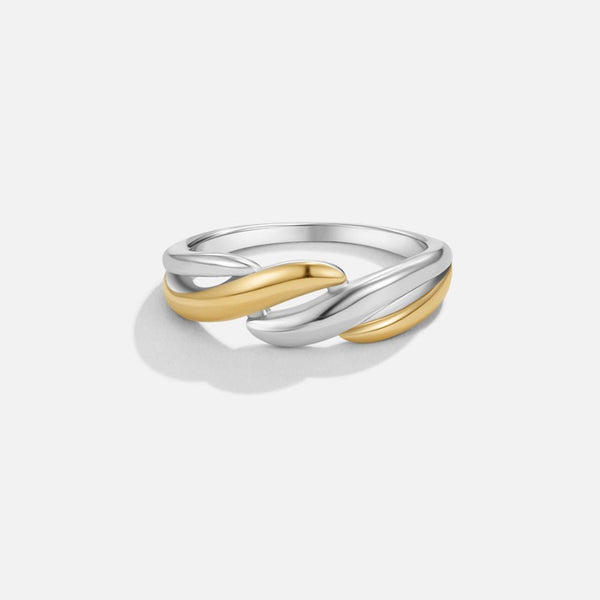 Hushmode - Twisted Two-Toned Ring