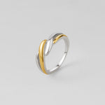 Hushmode - Twisted Two-Toned Ring 3