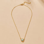 Hushmode - Vintage Round Amazonite Necklace 3