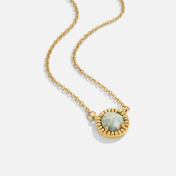 Hushmode - Vintage Round Amazonite Necklace