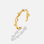Hushmode - Wavey Pearl 18K Gold Ring 4