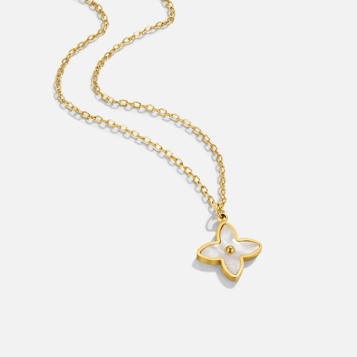 Hushmode - White Blossom Petal Necklace