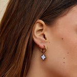 Hushmode - White Clover Hoop Earrings 5