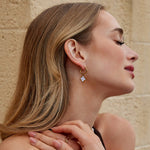 Hushmode - White Clover Hoop Earrings 2