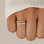 Hushmode - “Wrap Me” Pearl & Crystal Ring 3