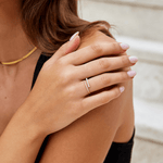 Hushmode - “Wrap Me” Pearl & Crystal Ring 9