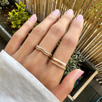 Hushmode - “Wrap Me” Pearl & Crystal Ring 5