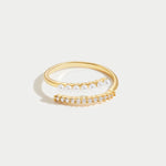 Hushmode - “Wrap Me” Pearl & Crystal Ring 8